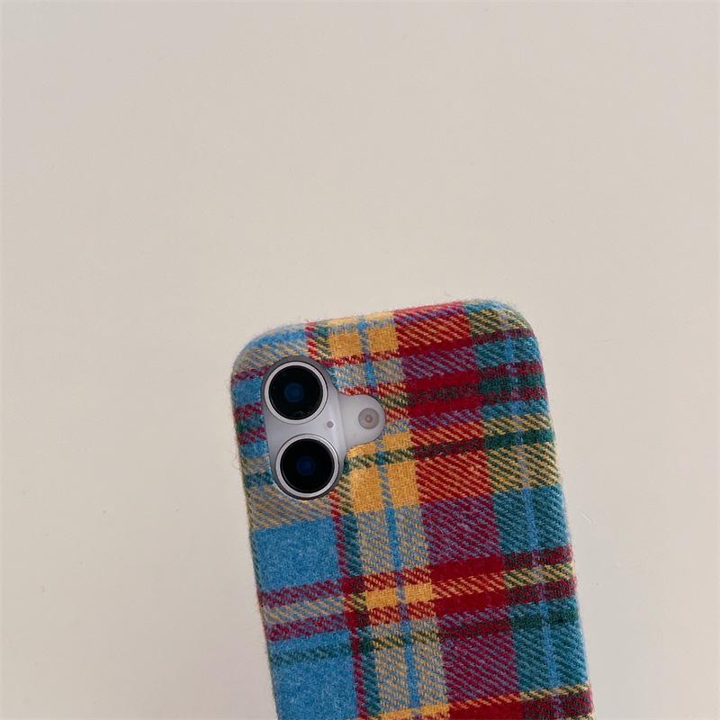 Retro Plaid Phone Case for iPhone 15, iPhone 16, iPhone 17 Pro Max