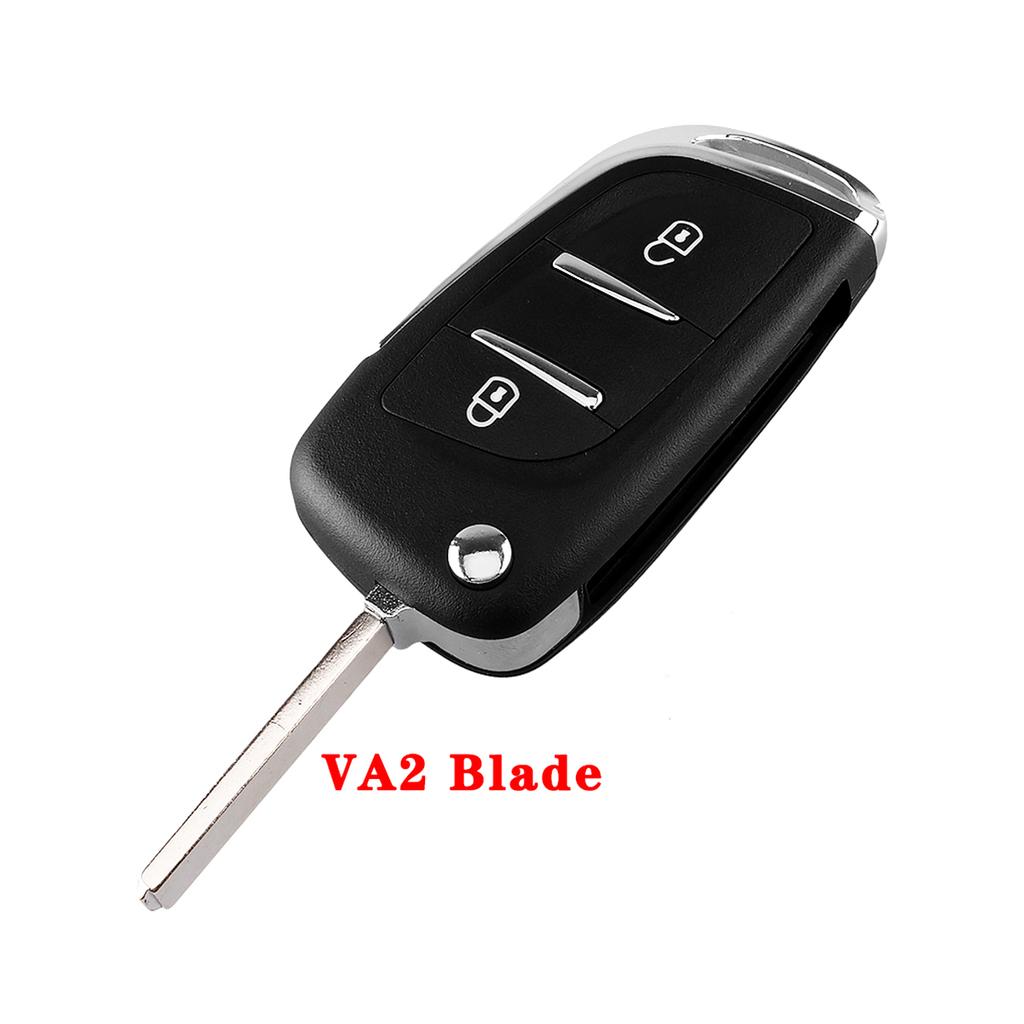 LIXIANG for Peugeot 207 307 407 208 308 408 607 Partner Ce0536 433Mhz ID46 2/3 Buttons ASK FSK Modified Remote Car Key