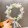 Sweet Performance Hair Accessories For Women Girls Elegant Headwear Kids Fairy Pearl Flower Hair Hoop Wedding Headbands Gifts