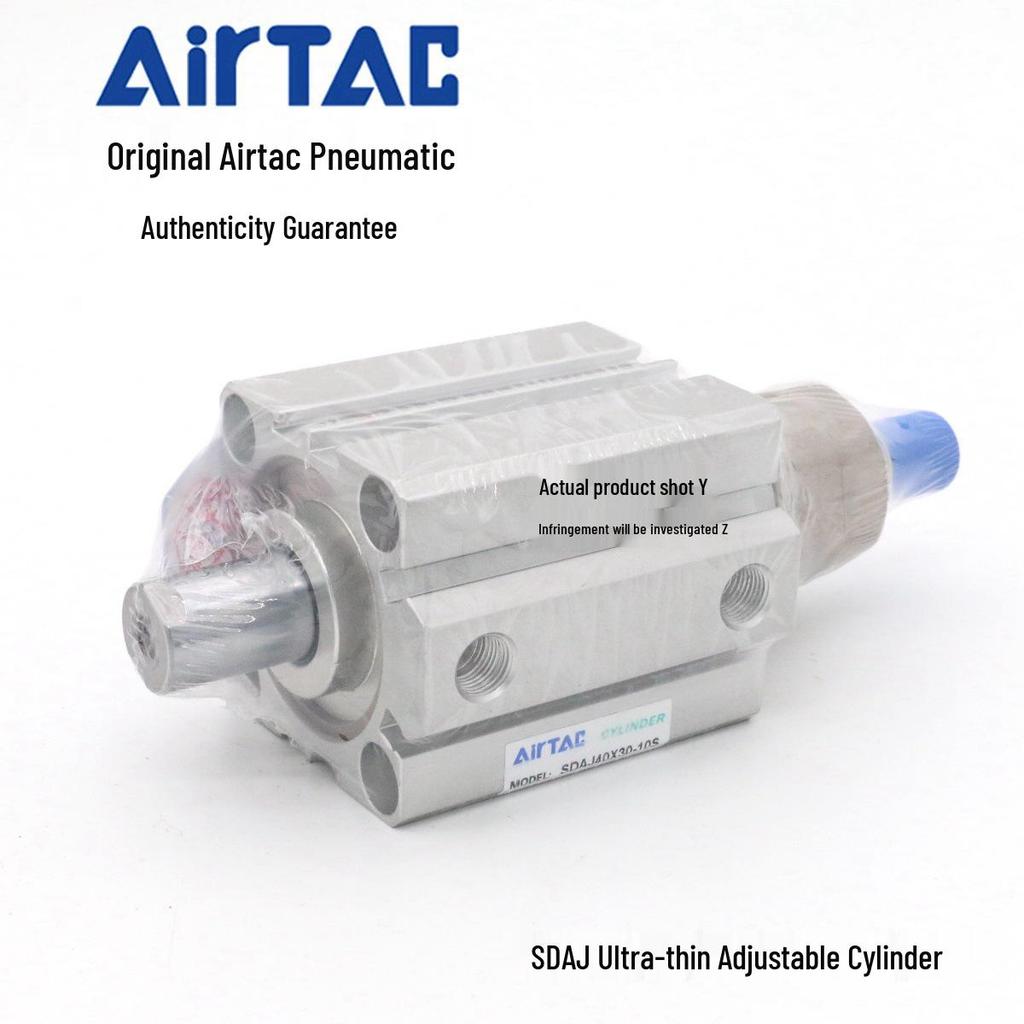 AirTAC Ultra-Thin Adjustable Cylinder SDAJ Series 40mm Bore, Various Stroke Options