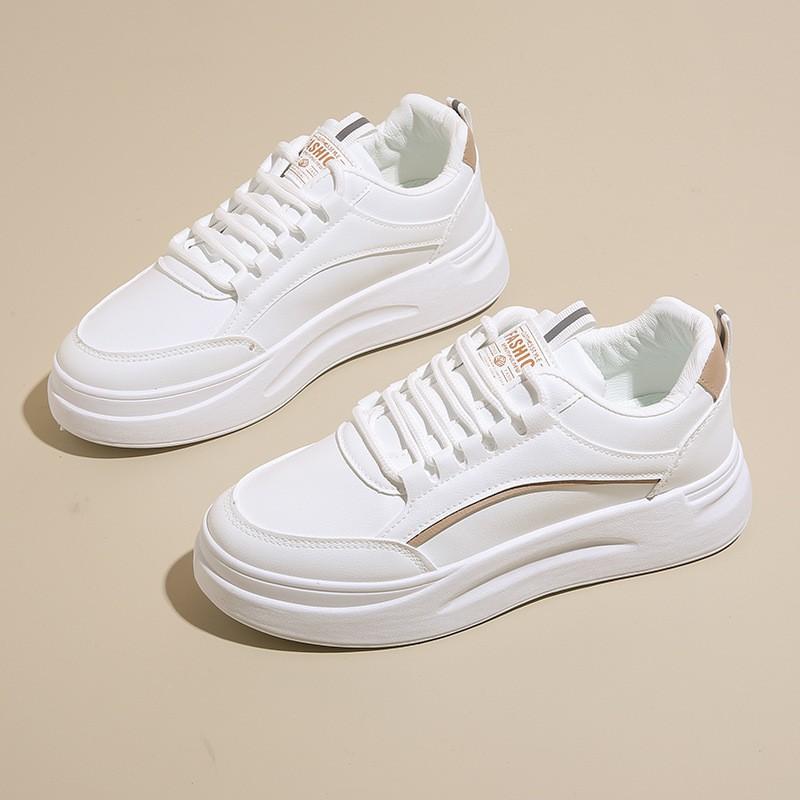 Small White Shoes Women's Fashionable Spring Summer New Breathable Running Skate Platform Sole Casual Non-slip