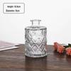 SEE KEAN Striped Glass Small Flower Vase