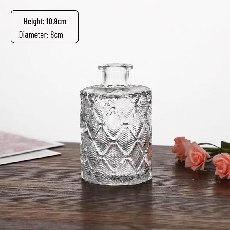 

SEE KEAN Striped Glass Small Flower Vase
