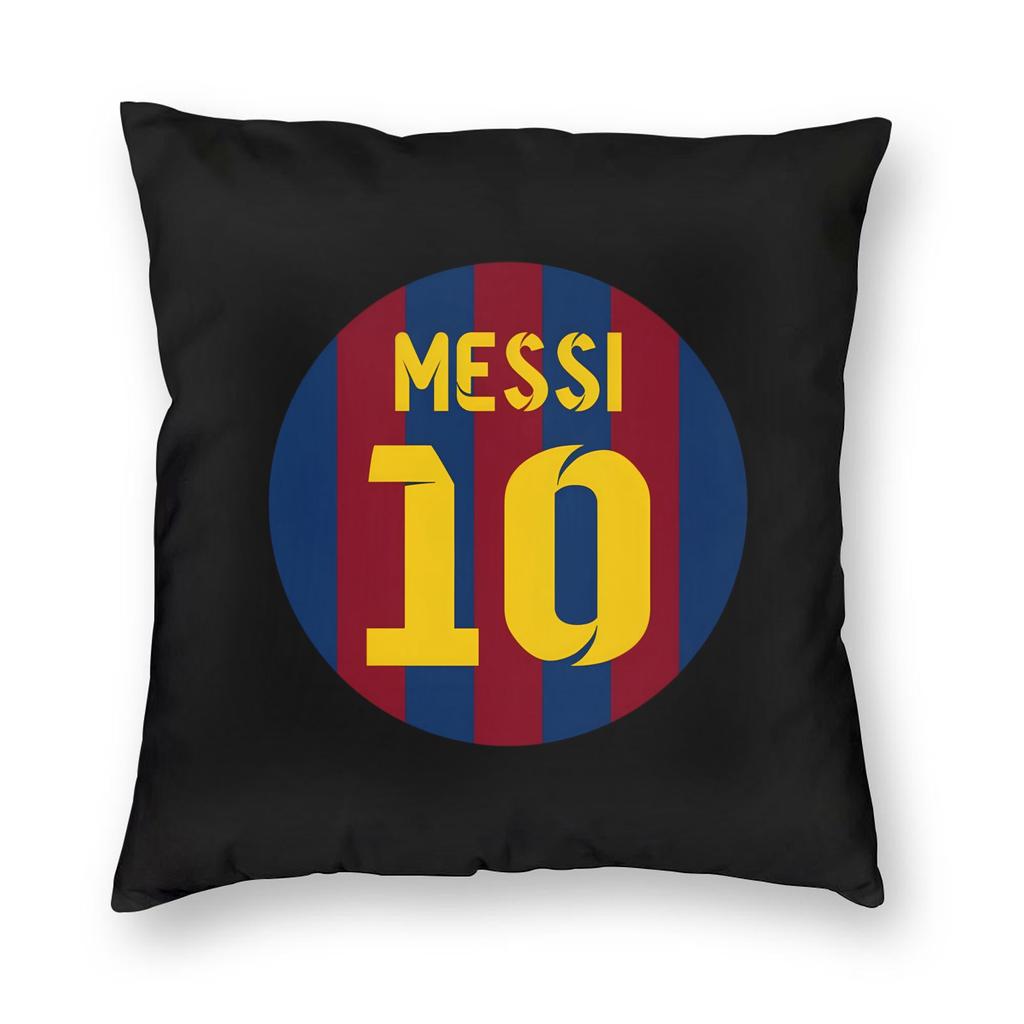 Football Messis Pillowcase Soft Fabric Cushion Cover Gift Throw Pillow Case Cover Home Zippered Xcm