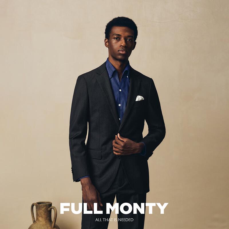 FULL MONTY VBC Wool Herringbone Suit