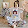 Korean Style Plaid Silk Pajama Set for Women - Long-Sleeved Spring & Autumn Homewear