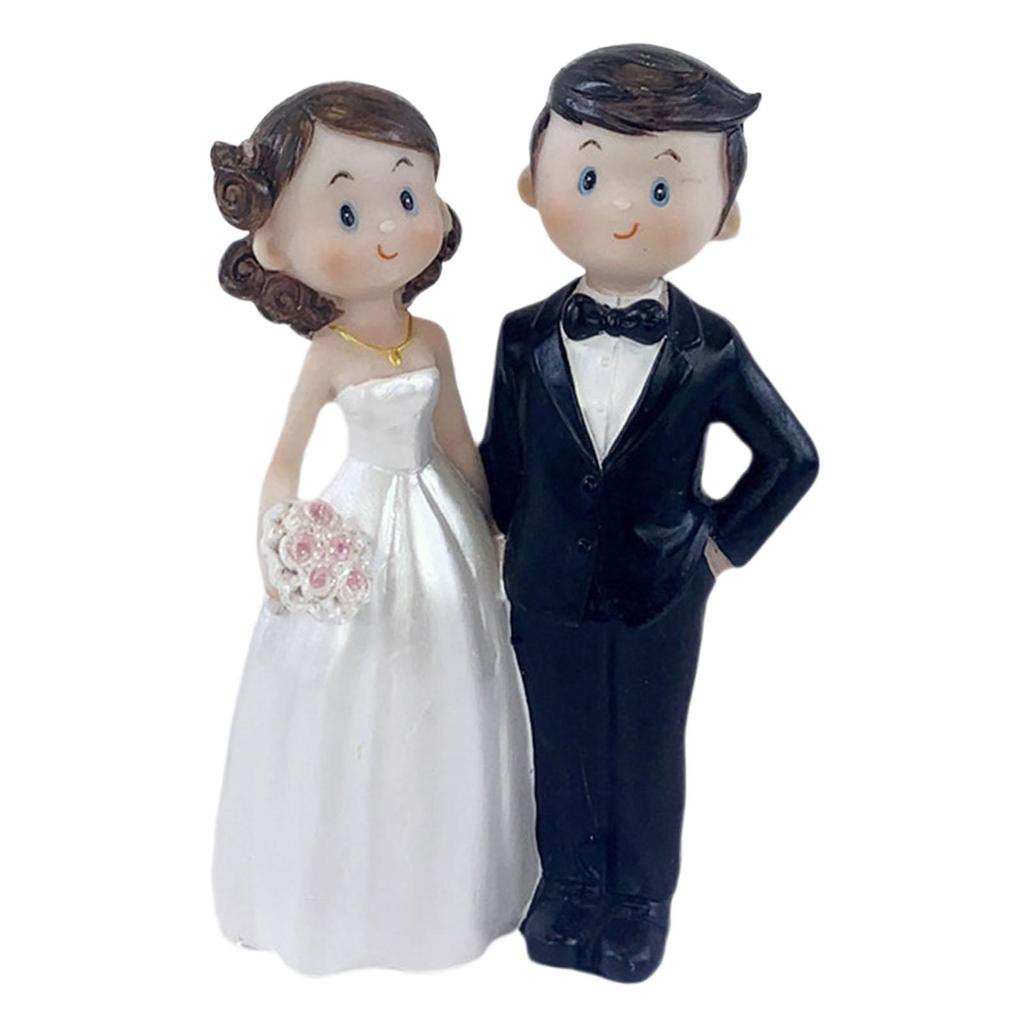 Wedding Cake Figure Cake Decoration Wedding Pair Groom And Bride Modern