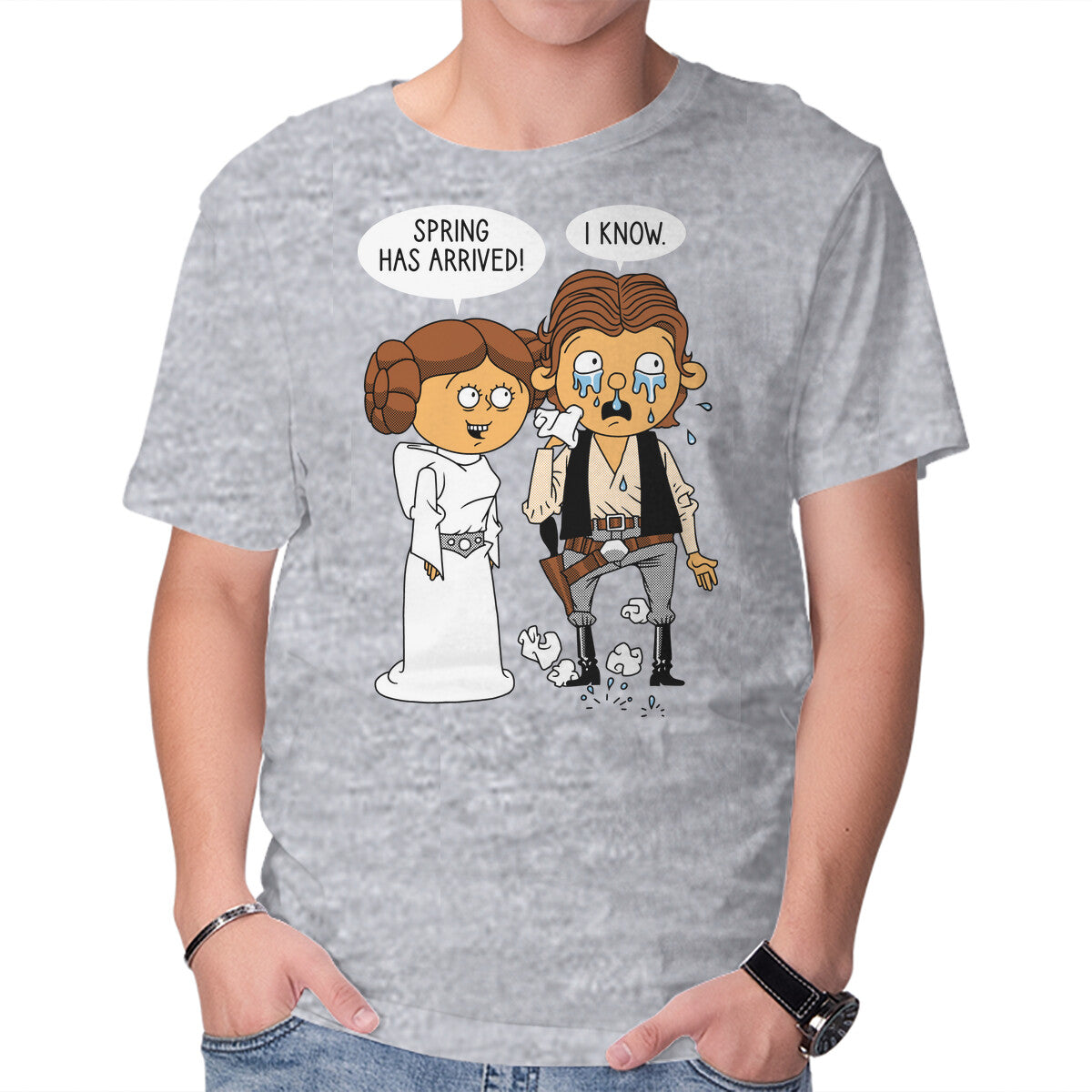 Unisex Crew Neck T-Shirt Allergy Wars Graphic Short Sleeve Casual Tee XXL