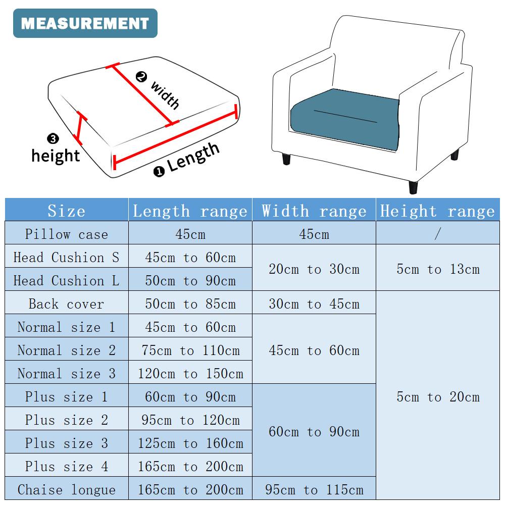 Thicken Sofa Seat Cushion Cover Jacquard Seat Cover Sofa Slipcover Elasticized Adjustable Sofa Cover Household Pets Kids Home Furniture Protector
