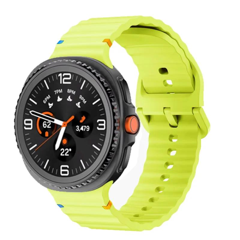 Sport Silicone Strap for Samsung Galaxy Watch 8 Classic 46mm Soft Replaceable Wristband Correa for Galaxy Watch 8 44mm 40mm Band