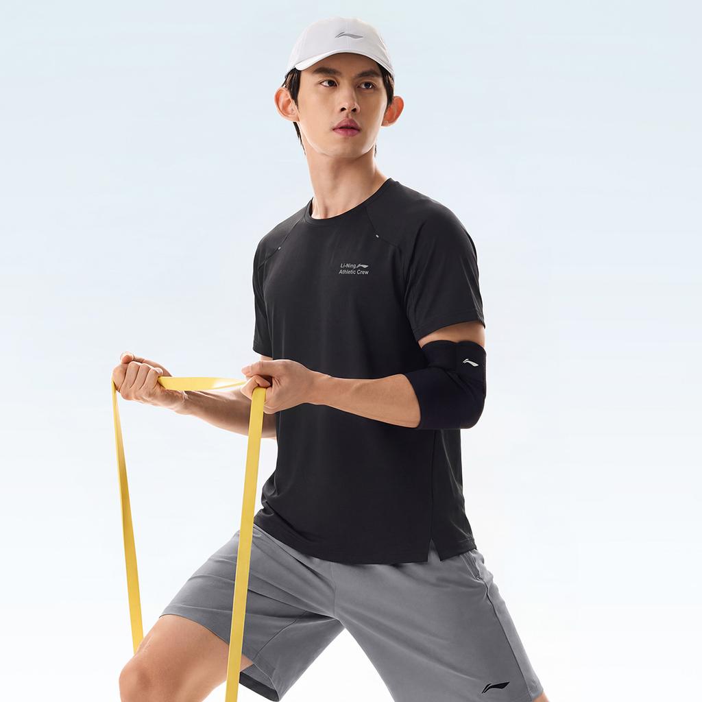 Li-Ning Quick-Dry Cool Anti-Ultraviolet Round Neck Pullover T-Shirt Men tops ATSW369-1