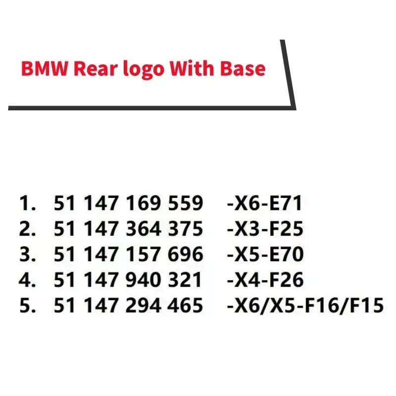 Pentru BMW Pentru BMW Logo Albastru și Alb X6 E71 F16 X3 F25 X5 E70 F15 X4 F26 Emblema Față 3D ABS Crom Cromată Emblema Portbagaj Spate Cu B