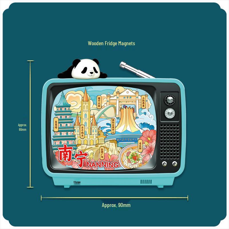 

Guangxi Nanning City Landmark Metal Fridge Magnet - Cultural & Scenic Travel Souvenir