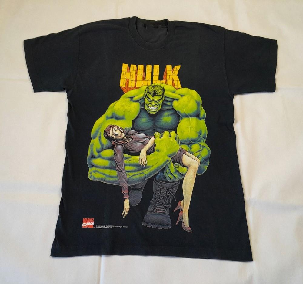 Sjelden Marvel 1997 The Hulk T-skjorte Størrelse S-5XL Comfort Colors Fanlaget Unisex T-skjorte