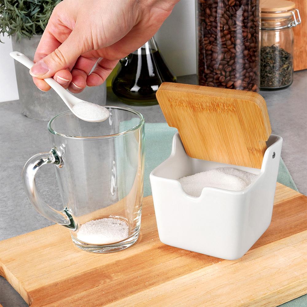 Ceramic Sugar Bowl Kitchen Container for Sugar Storage