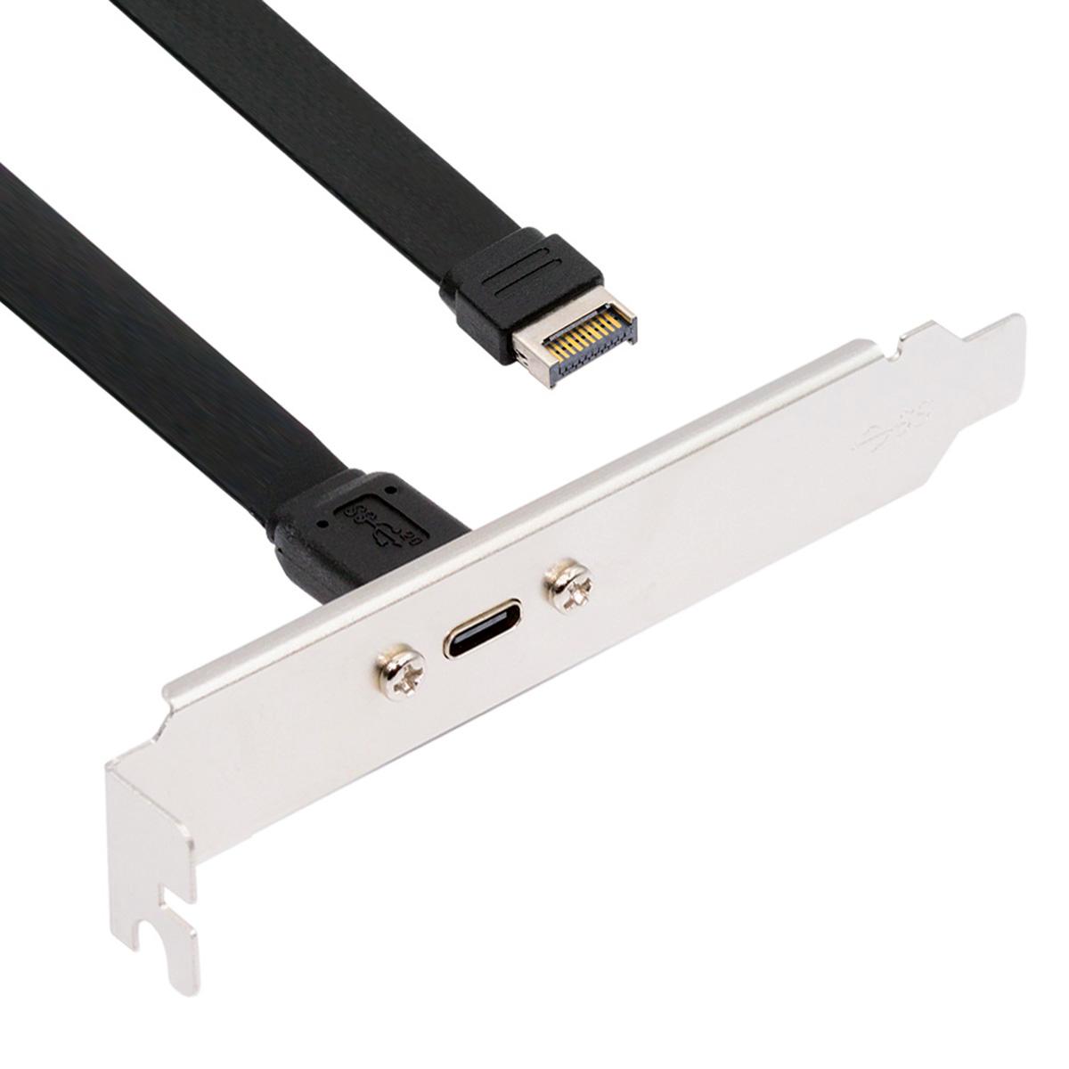 

UC-037-20G USB 3.2 Type-E IDC 20-контактный разъем передней панели на USB-C Female 0,5 м 20 Гбит/с удлинительный кабель A
