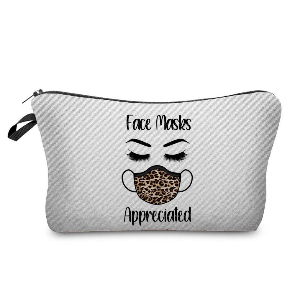 Women Lips Print Cosmetic Bag Toiletries Organize Travel Storage Case 6382