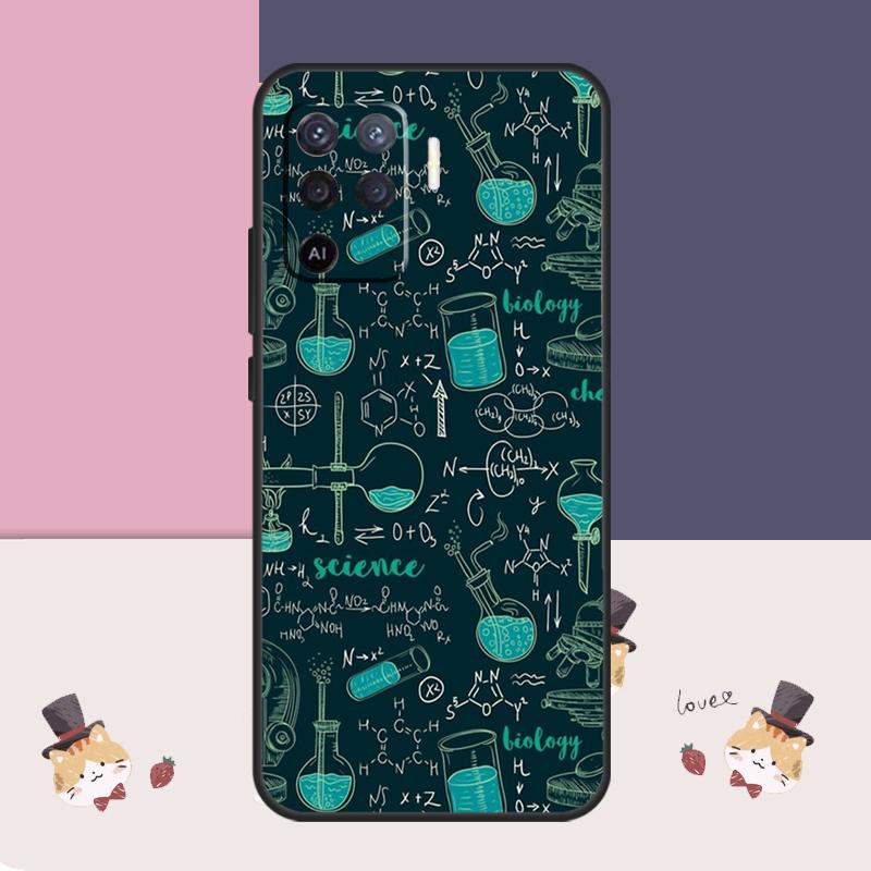Vintage Chemistry Laboratory Case For Oppo A76 A96 A16 A60 A98 A58 A78 A18 A38 A80 A40 A77 A57 A17 A74 A54 A94 A15 A5 Pro