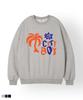 TOPBOY City Boy Oversized Fleece-Lined Printed Sweatshirt