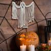 Cotton Halloween Decoration Hanging Ornaments Hand-woven White Ghost Wall Hanging Holiday Scene Arrangement Theme Party Supplies