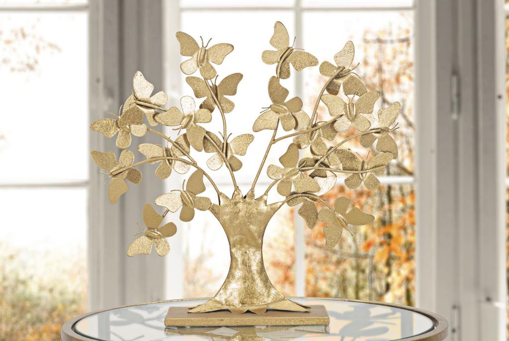 Sculptur Tree  Glam With Butterfly Cm 31X8X30