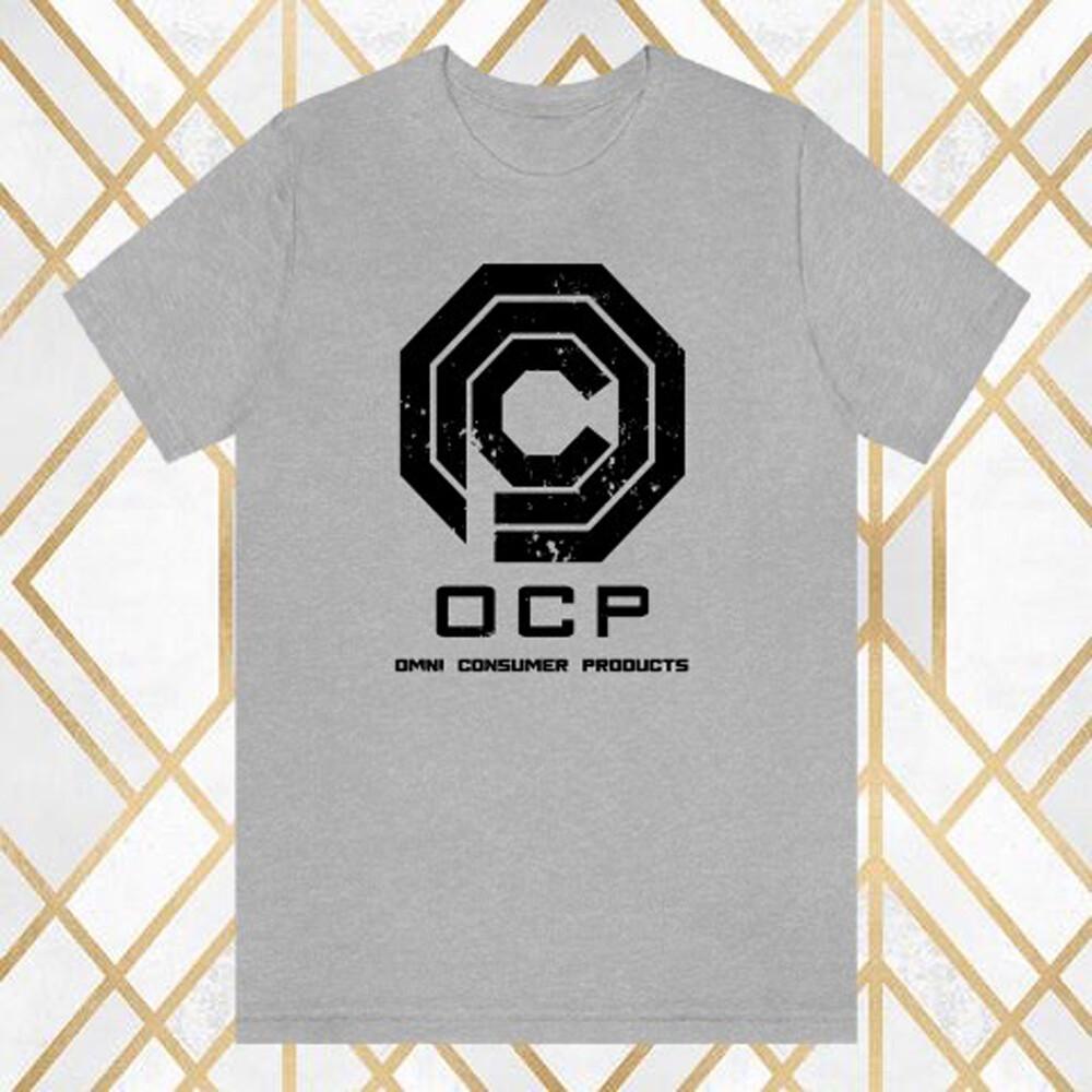 OCP Omni Consumer Products Men Gray T-Shirt Size S 3XL XL
