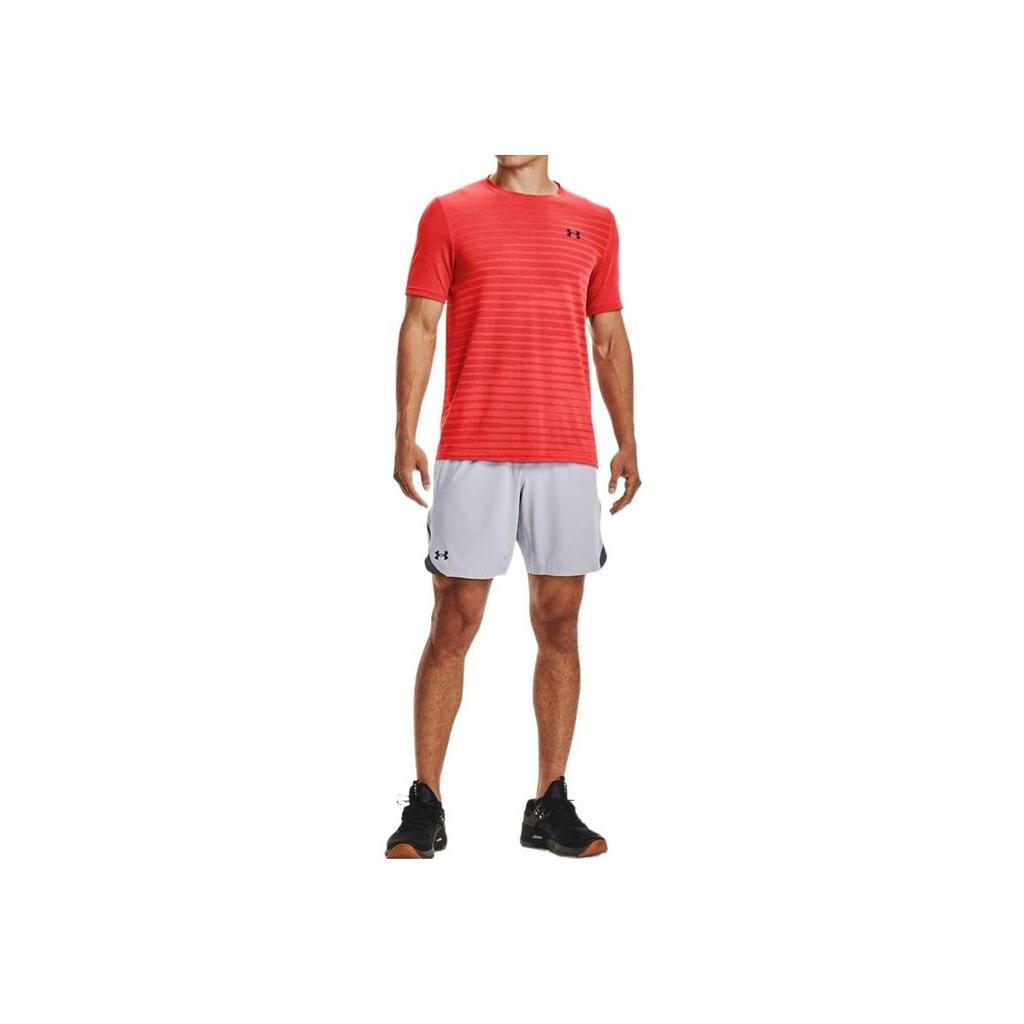 Under Armour Woven Series Logo Print Solid Color Sports Shorts Men Shorts Gray 1362289-011