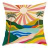 Bohemian - Inspired Sunny Floral PillowcasesLiving Room Sofa Cushion Cover, Soft and Comfortable, Bedroom Room Decoration