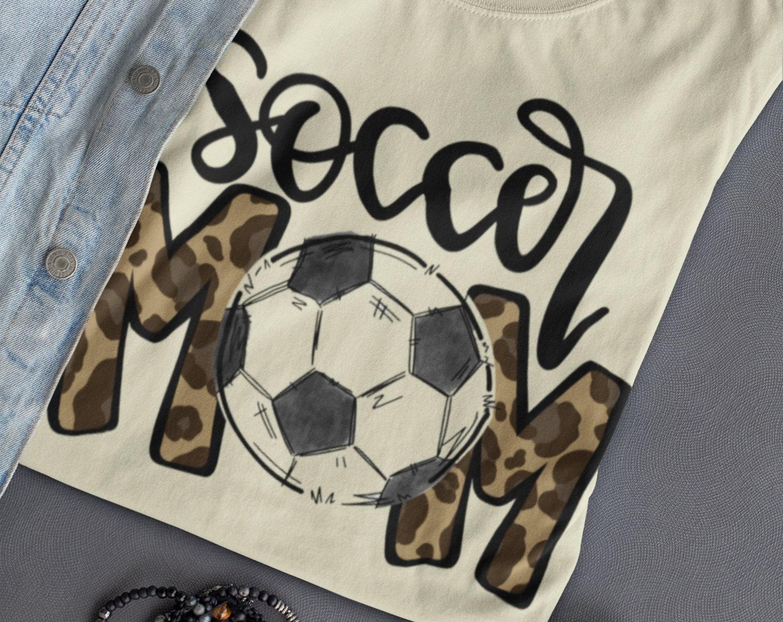 Soccer Mom Shirt | Soccer Mom Leopard Print Bleached Distressed Shirt | Cute Trendy Soccer Mom T-Shirt, Soccer Tee 2XL