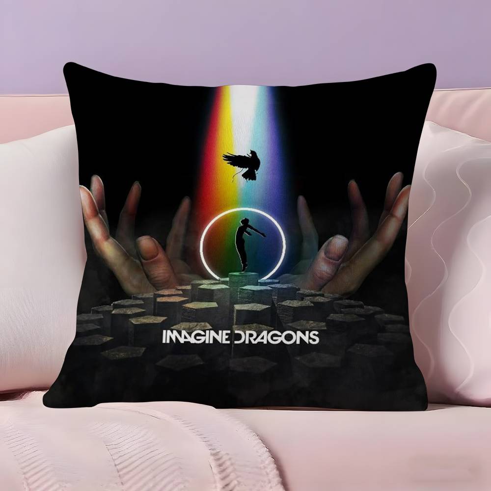 L-Imagine D-Dragons Kissenbezug Ultraweiches Hautfreundliches Gewebe Wolkenähnlicher Komfort & Verdeckter Reißverschluss