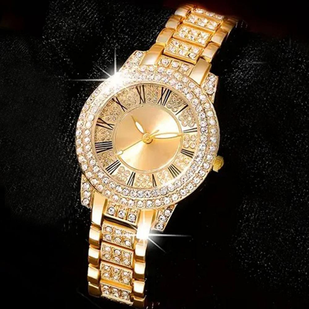 Ladies Fashion Bracelet Watch Diamond Inlaid Watch Cornucopia Roman Quartz Watch Women'S Watch