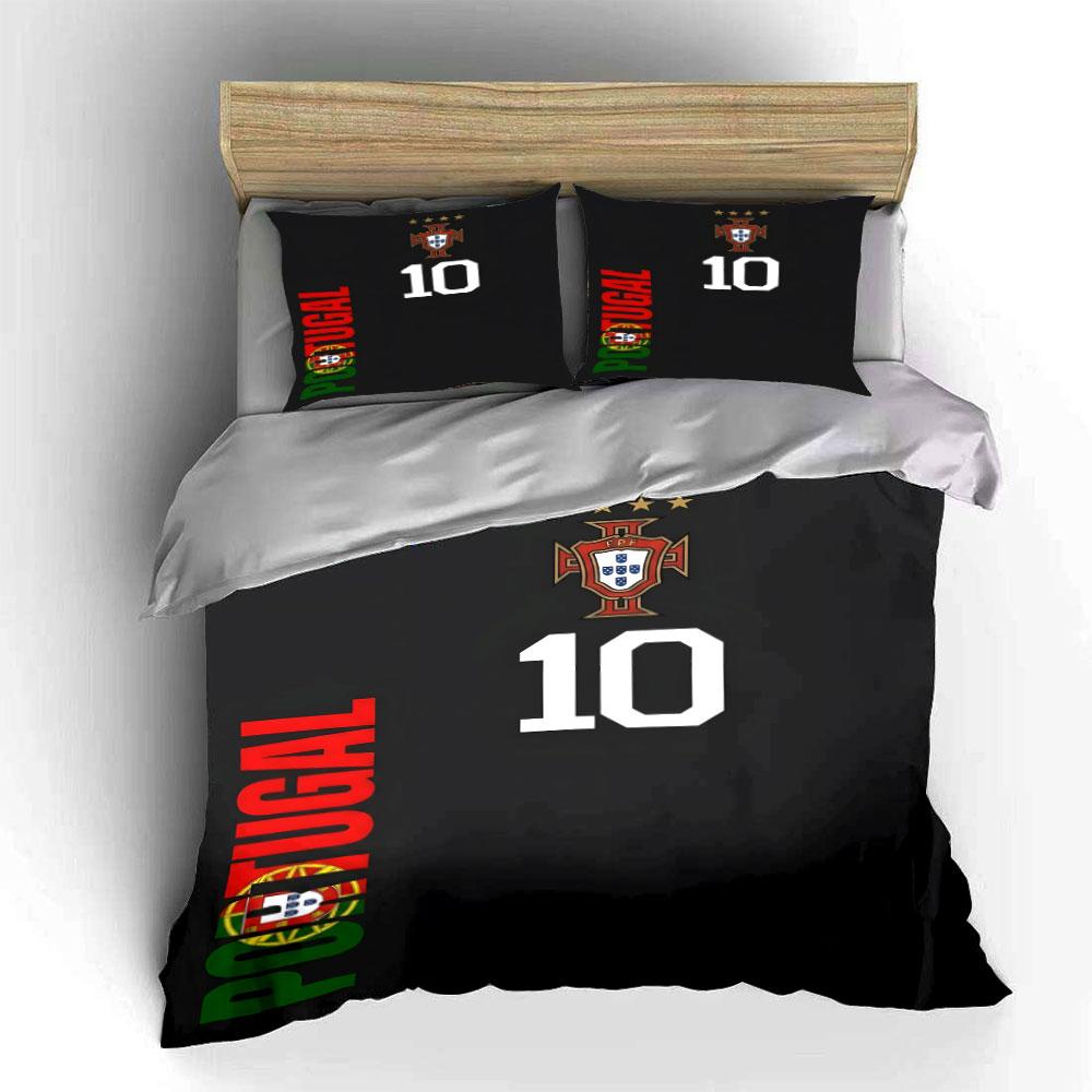 Portugal emblem and "10". Bedding sets Duvet cover sets Duvet covers Pillowcases(1*Duvet Cover 2*Pillowcases without duvet insert)