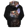 Cute Cat Graphic Hoodie Men Clothing 3D Kawaii Cats Printed Hoodies Kids Tops Women Harajuku Fashion y2k Pullovers Hooded Hoody