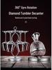 Rotating Burgundy Wine Decanter & High-Stemmed Glass Set
