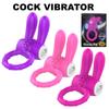 Vibrator Cock Ring Rabbit Vibrating Penis Ring for Man Delay Ejaculation Clit Stimulation Intimate Sex Toys for Couple Rings 18+