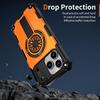Luxury Heavy-Duty Rugged Armor Magnetic Wireless Charge Bracket Case for IPhone 16 16e 15 14 13 12 16 Pro Max Plus Magsafe Cover