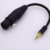 1/8 3.5mm Male To 4-pin Xlr Female Balanced Audio Adapter Headphone TRS Car Audio Adapter 4 Core Silver Plated Cable
