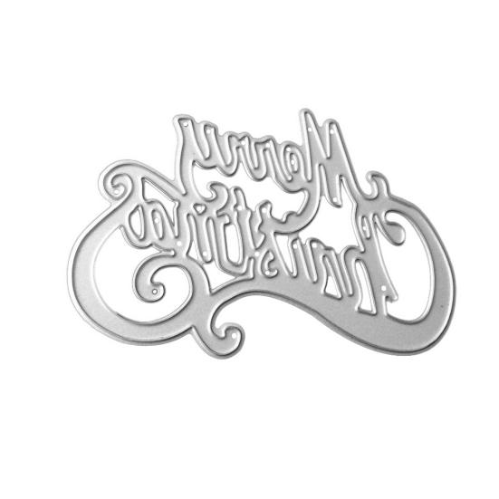 Merry Christmas DIY Metal Cutting Die Stencil Scrapbook Paper Cards Album