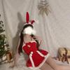 Night Dream Velvet Christmas Costume Lingerie Set