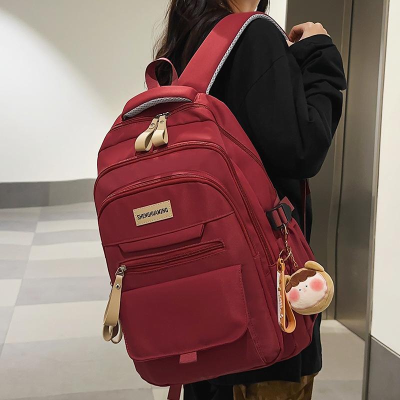 Schoolbag Children Elementary School Girls College Students High School Students Junior High School Students Multi Layer Backpack