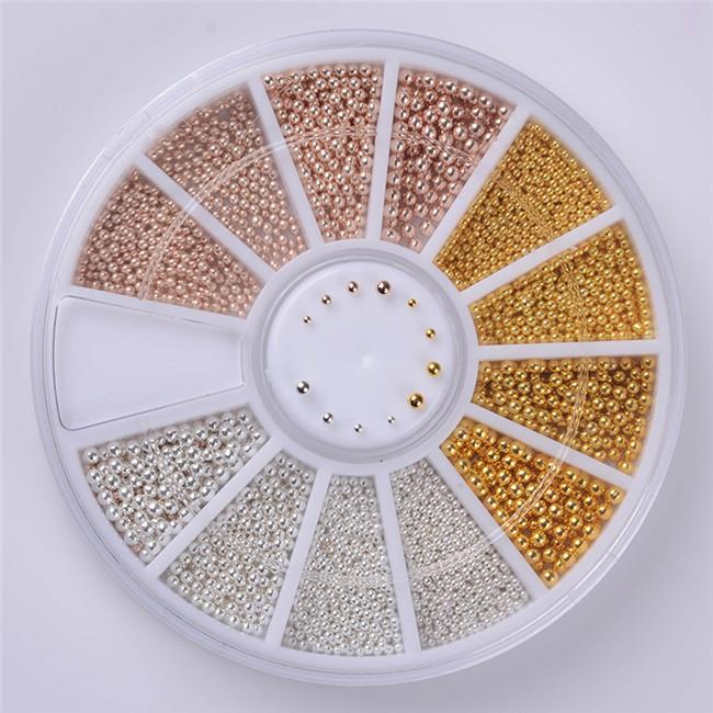 Mixed Color Nail Art Glitter Rhinestone Crystal Gems Jewelry Bead Manicure Decoration Accessories Nail Supplies For Professional