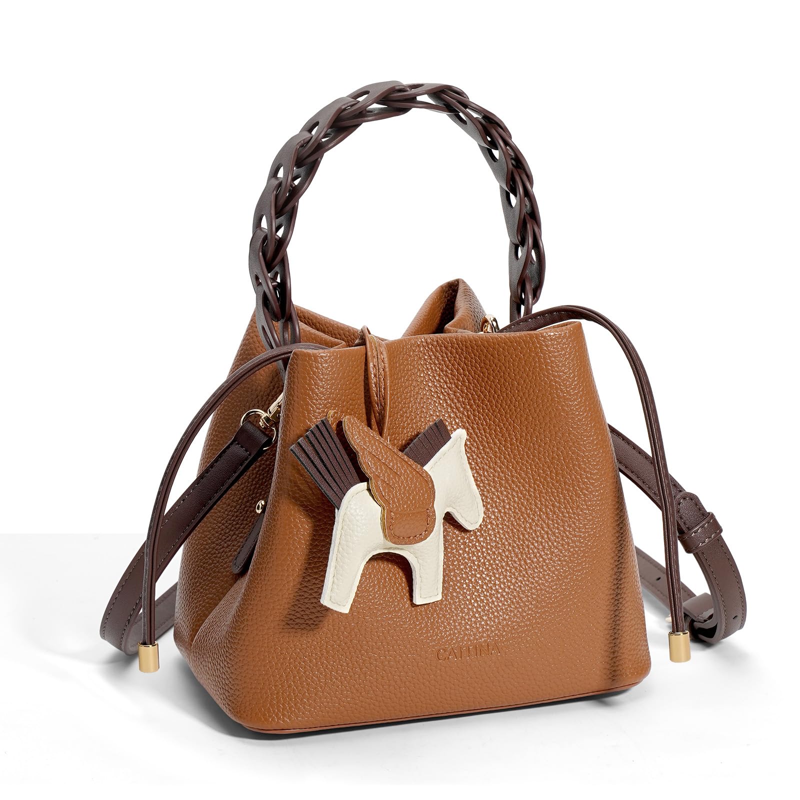 

Namoobao Shoulder Freestanding Leather or Shoulder Perfect for and Includes Pochette Brown Women s 2-Way Bag, Handbag, Small, Cute, Handbag, Bag,