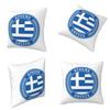 Athens Greece Flag Square Pillowcase Cushion Cover Pillow Case Throw Pillow Cover for Home Sofa Living Room