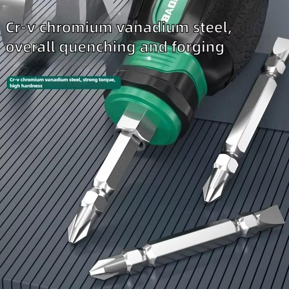 Dual Purpose Short Handle Screwdriver Rust-proof Screwdriver Head Portable Mini Screwdriver