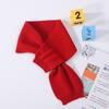 Children's 100% Wool Knitted Scarf, Autumn/Winter, Cross Neck Warmer for Boys and Girls.