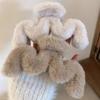 Accessoires de coiffure pour femmes et filles, mode coréenne, hiver, peluche, grande vague, épingles à cheveux élégantes, pince à cheveux en fausse fourrure, couvre-chef