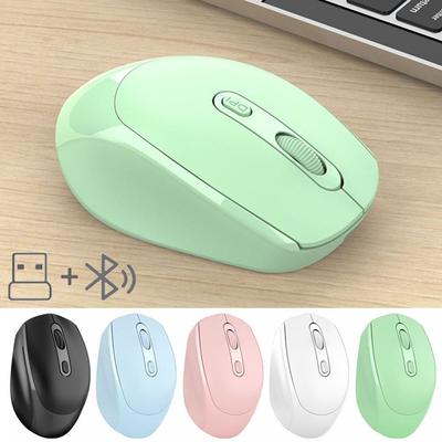 Rechargeable Bluetooth Mouse 2.4G+Bluetooth Computer Mouse Durable Wireless Mouse