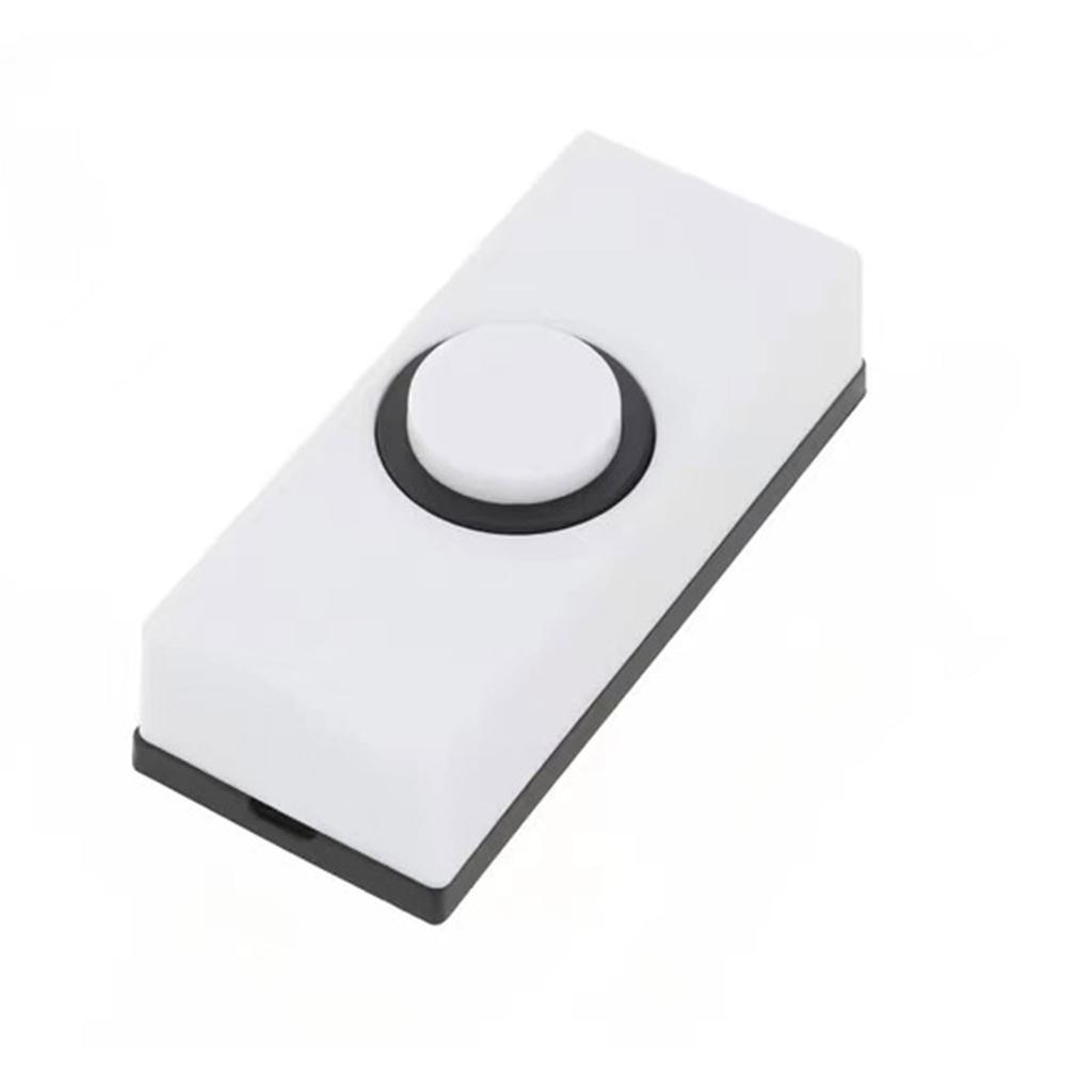Sturdy Plastic Doorbell Switch Black Bell Decoration For Door Doorbell Push Button Replacement