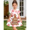 Vestiti per Bambina Stampa Cartone Animato Capibara Manica Corta Vestiti da Principessa Estivi Vestiti per Bambini Festa Regali di Compleanno Vestito per Bambina