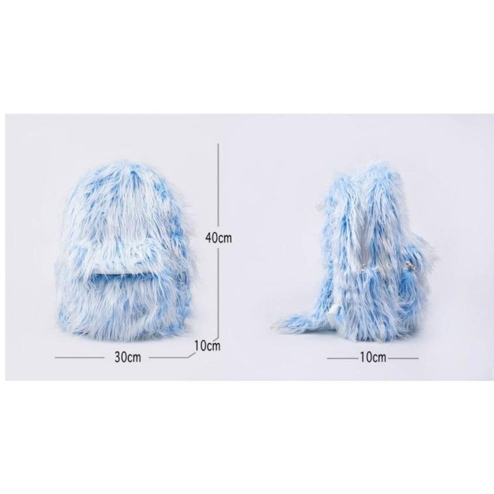 Bolsas Duas Cores Cor Contrastante Azul Gelo Fofo Tendência Masculina e Feminina Mochila Outdoor de Inverno para Mulheres Mochila Escolar